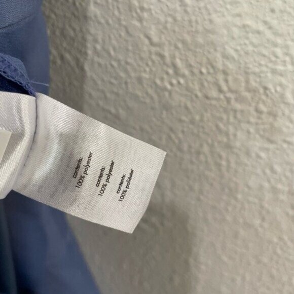 New WeWoreWhat Satin Feminine Midi Slip Dress Slit Romantic Contemporary Blue - Picture 6 of 11